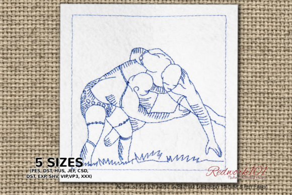 African Wrestling Bluework: A Designer's Review