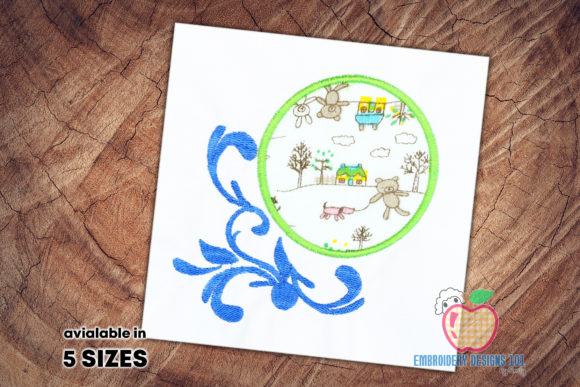 An Empty Design of Applique in Circle Review