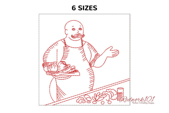 Cook with Mustache Carrying Tray of Vegetables Review