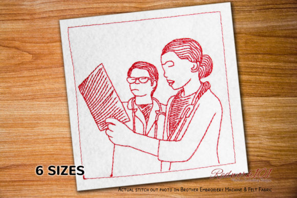 Doctor Checking XRay Redwork: A Holiday Shop Review
