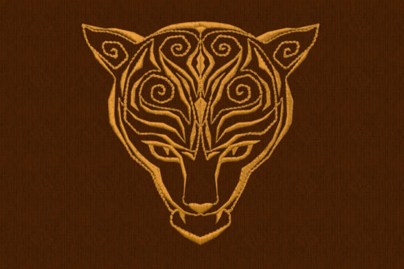 Jaguar Head: A Tribal Embroidery Review for Boutique Sweatshirts