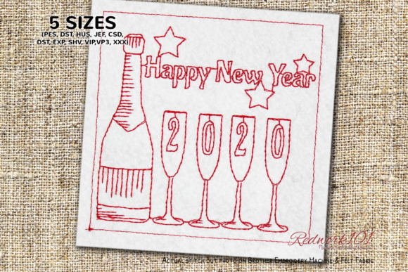 Review: Bottle of Sparkling Wine 2020 New Year Design