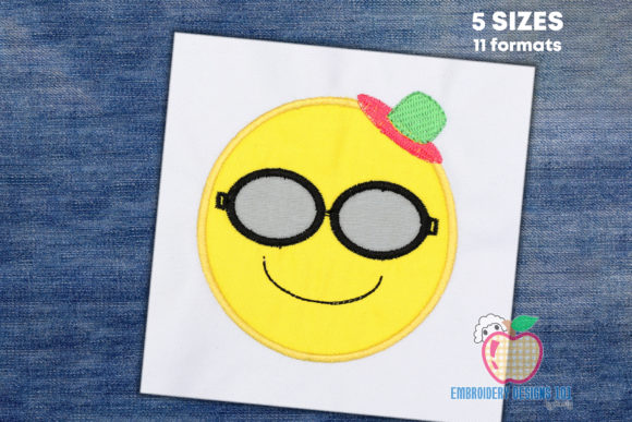 Review: Sun with Sunglasses Emoji Applique for Summer